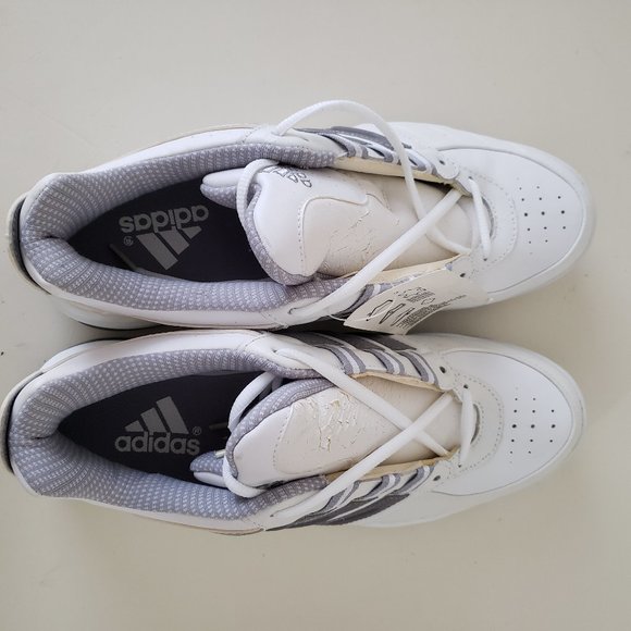 VTG Adidas Big Court M White Shoes Sneakers Size 10 2000 Deadstock w/ Defects - Picture 7 of 12